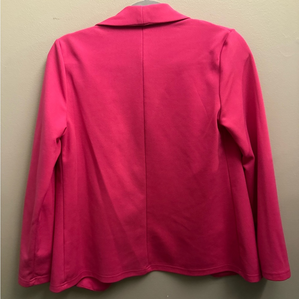SHEIN Vibrant Pink Open Front Blazer - Picture 2 of 4